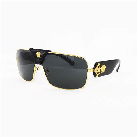 versace mens sunglasses gold black|Versace sunglasses men sunglass hut.